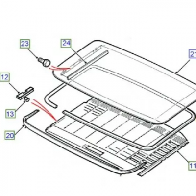 Joint de toit ouvrant de FREELANDER 1 5 portes.